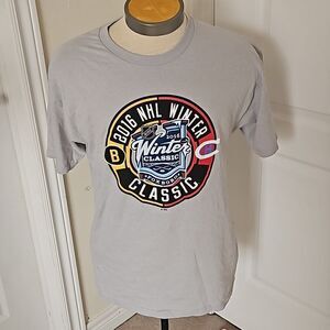 NHL Winter Classic Boston Bruins vs Montreal Canadiens Men's T-Shirt Large New